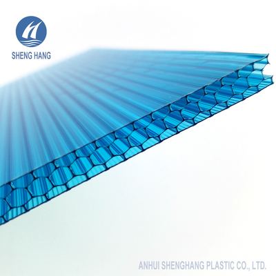 Anti UV Anti Impact Honeycomb Polycarbonate Panels Plastic PC Thermal Insulation