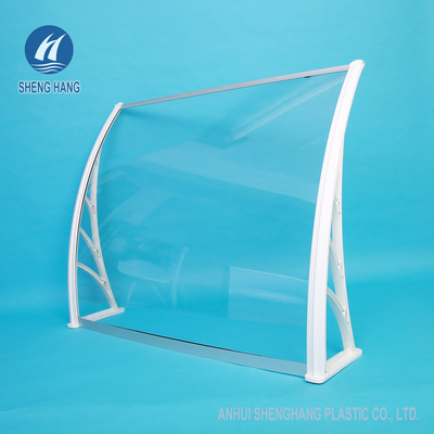 DIY 1.2*0.8m Clear Polycarbonate Plastic Awning High Strength Anti Tear