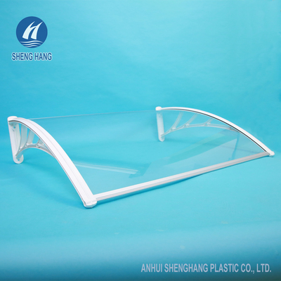 Solid Polycarbonate Door Canopy Durable Poly Carbonate Window Awning