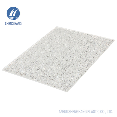 2mm Diamond Solid And Textured Polycarbonate Sheets 50 Micron UV Resistant Coated