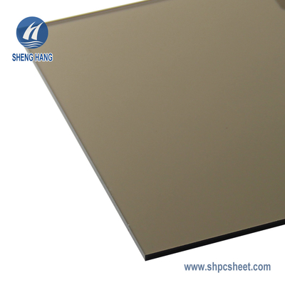 Bronze Plastic Solid Polycarbonate Sheet For Canopy Roof UV Protection