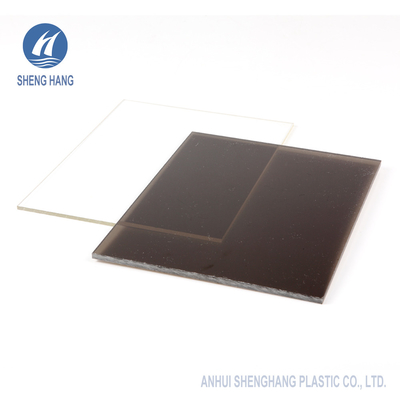 Bronze Plastic Solid Polycarbonate Sheet For Canopy Roof UV Protection