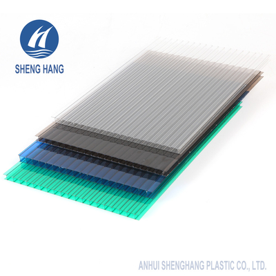 6mm Twin Wall Polycarbonate Hollow Sheet For Building Roofing Material