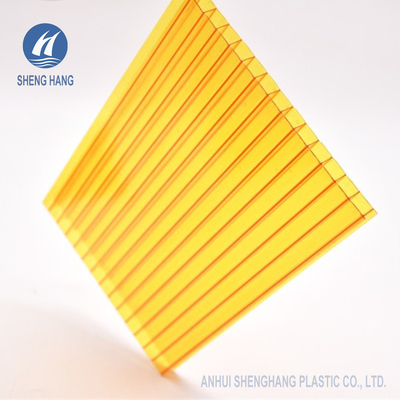 PC Hollow UV Protection Twinwall Polycarbonate Sheet Different Colors
