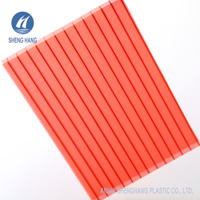 PC Hollow UV Protection Twinwall Polycarbonate Sheet Different Colors