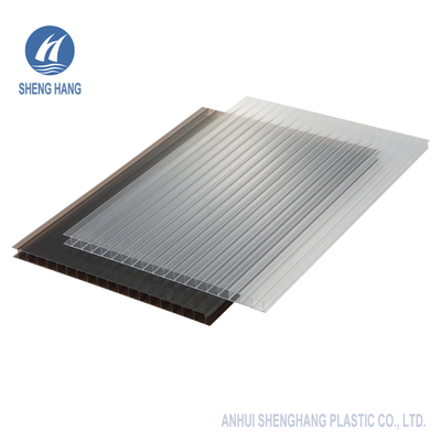 Double Wall Polycarbonate Greenhouse Panels Hollow UV Resistance