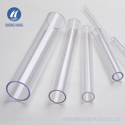 Hard Plexiglass Extruded Transparent Acrylic Pipe Customized Size