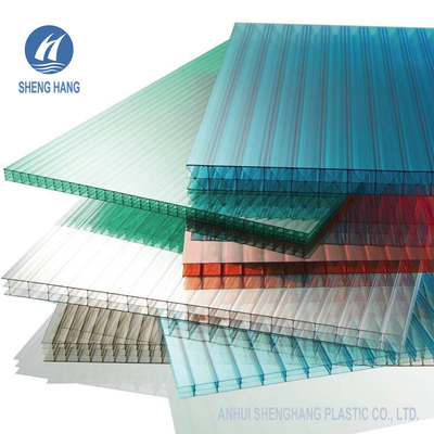 SGS 10mm Twin Wall Polycarbonate Sheet Workshops Roofing Sheet Bronze