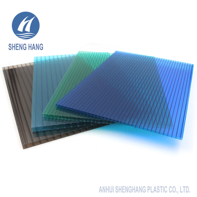 UL94 V2 Double Layer Polycarbonate Sheet Panels 2.1*3m Rectangular Structure
