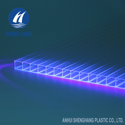 UL94 V2 Double Layer Polycarbonate Sheet Panels 2.1*3m Rectangular Structure