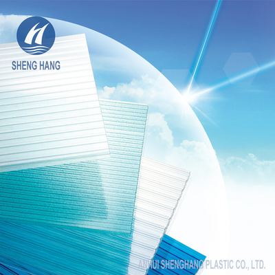   12mm Twin Wall Polycarbonate Sheet Anti Fire Crack Proof