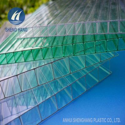   12mm Twin Wall Polycarbonate Sheet Anti Fire Crack Proof