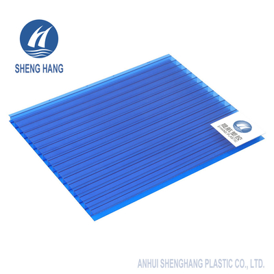 Clear Twin Wall Polycarbonate Sheets 2.1*6m PC Board Roof Coextrusion UV Proof