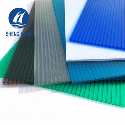 2100*5800mm Double Walled Polycarbonate Sheets Frosted Clear 4mm Flame Proof