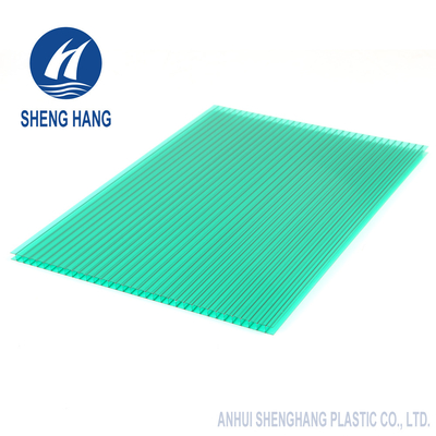 2100*5800mm Double Walled Polycarbonate Sheets Frosted Clear 4mm Flame Proof