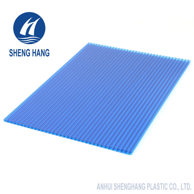 2100*5800mm Double Walled Polycarbonate Sheets Frosted Clear 4mm Flame Proof