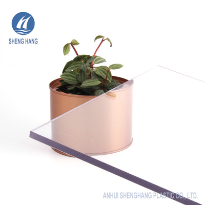 Transparent Plastic  Polycarbonate Roof Panels Double Sided UV 1.2mm To 25mm
