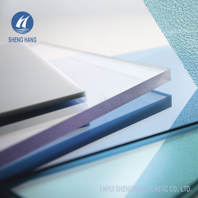 1.82mpa 5mm Clear Solid Polycarbonate Sheet 50 Micron UV Coating Anti Impact
