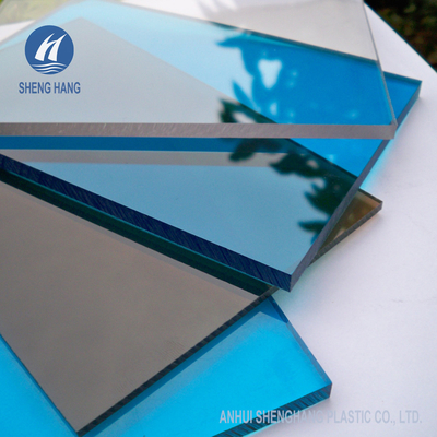 Anti Scratch 4x8 Polycarbonate Solid Sheet Sun Protection Fireproof High Plasticity