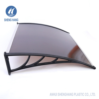 1200*800mm Polycarbonate Window Door Awning 50um Anti UV
