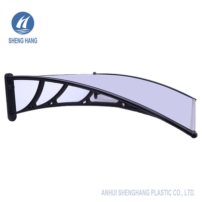 SGS Lightweight Polycarbonate Plastic Awning Brown