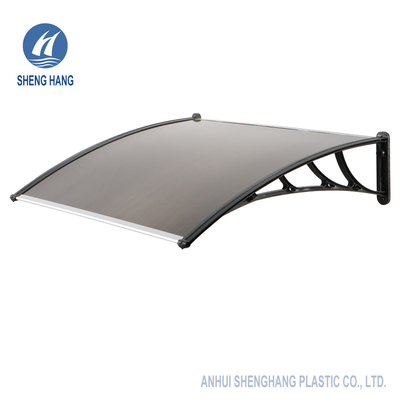 SGS Lightweight Polycarbonate Plastic Awning Brown