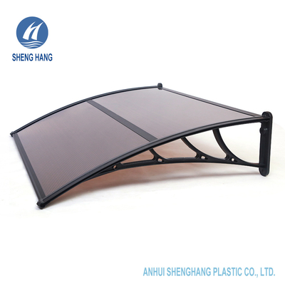 H Bar Connect Polycarbonate Window Door Awning 40 Inch X 120 Inch Waterproof