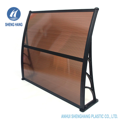 H Bar Connect Polycarbonate Window Door Awning 40 Inch X 120 Inch Waterproof