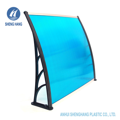 Home Polycarbonate Plastic Awning Waterproof With Plastic Bracket