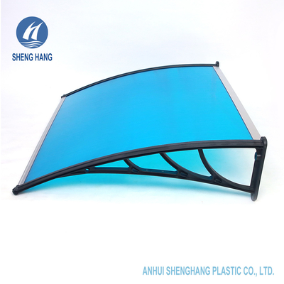 Home Polycarbonate Plastic Awning Waterproof With Plastic Bracket