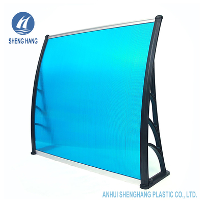 Home Polycarbonate Plastic Awning Waterproof With Plastic Bracket
