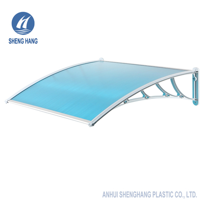 Window Front Door PC Polycarbonate Plastic Awning 1200*800mm Eco Friendly