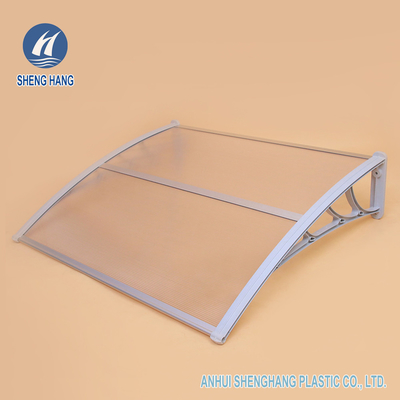 Easy Installation Plastic Door Canopy Waterproof Poly Carbonate Awning