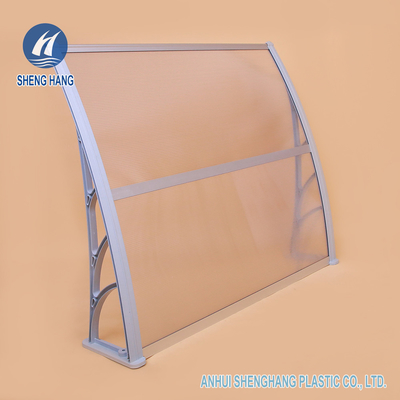 Rain Shelter Roof Polycarbonate Plastic Awning Anti Erosion Lightweight Durable