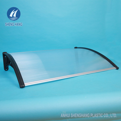 1500*1000mm Outdoor Polycarbonate Door Canopies Anti Corrosion