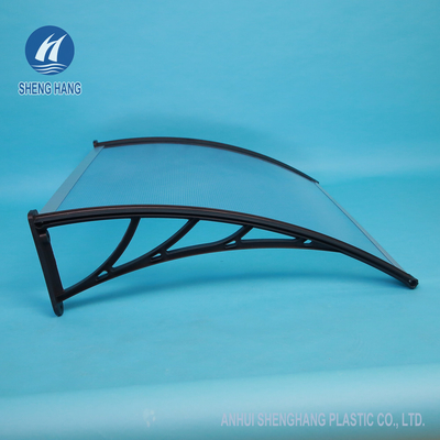 1500*1000mm Outdoor Polycarbonate Door Canopies Anti Corrosion