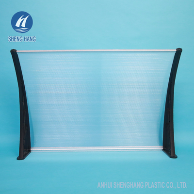 External Sunshade Plastic Rainshed Clear Polycarbonate Door Awning