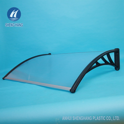 External Sunshade Plastic Rainshed Clear Polycarbonate Door Awning