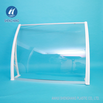 DIY 1.2*0.8m Clear Polycarbonate Plastic Awning High Strength Anti Tear