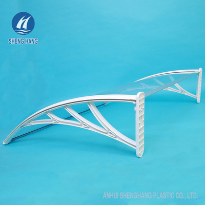 DIY 1.2*0.8m Clear Polycarbonate Plastic Awning High Strength Anti Tear