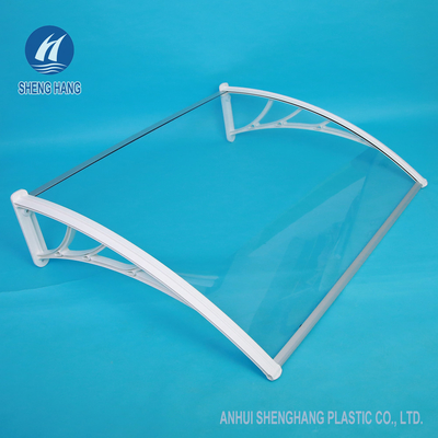 DIY 1.2*0.8m Clear Polycarbonate Plastic Awning High Strength Anti Tear