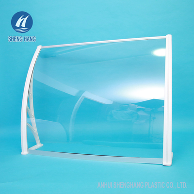 Solid Polycarbonate Door Canopy Durable Poly Carbonate Window Awning