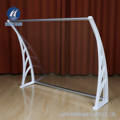 High Impact Plastic Door Canopy Solid Polycarbonate Sheet Window Awning