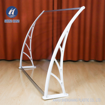 High Impact Plastic Door Canopy Solid Polycarbonate Sheet Window Awning