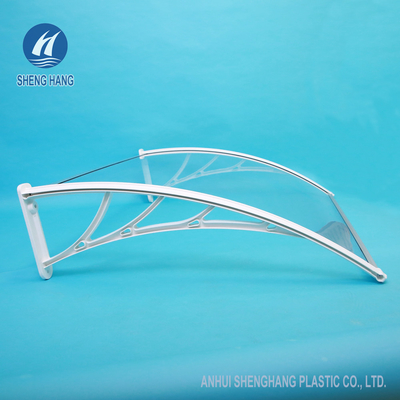 High Impact Plastic Door Canopy Solid Polycarbonate Sheet Window Awning