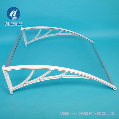 High Impact Plastic Door Canopy Solid Polycarbonate Sheet Window Awning