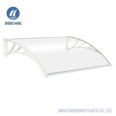 Durable Plastic Bracket Door Canopy Solid Polycarbonate Panel Awning