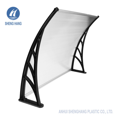 Sunshield Curved Polycarbonate Plastic Awning 5mm UV Coating