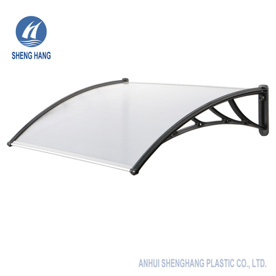 Sunshield Curved Polycarbonate Plastic Awning 5mm UV Coating