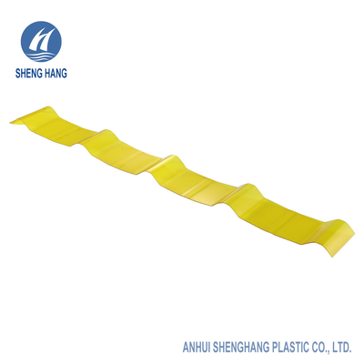 50 Micron Corrugated Polycarbonate Sheet Lightweight Plastic Roof Panels UL94 V0